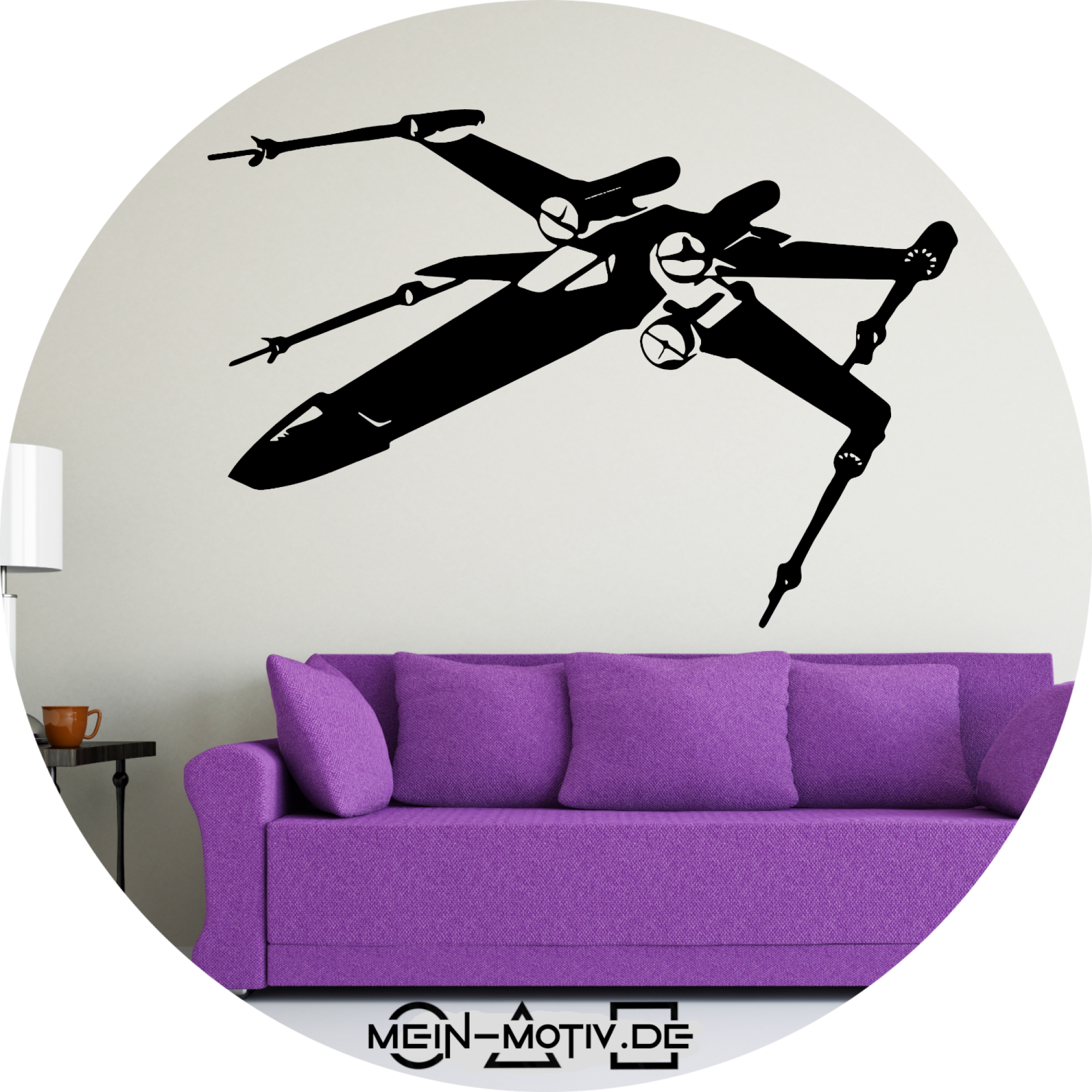 Wandtattoo 46384 Star Wars - X Wing Fighter seitlich